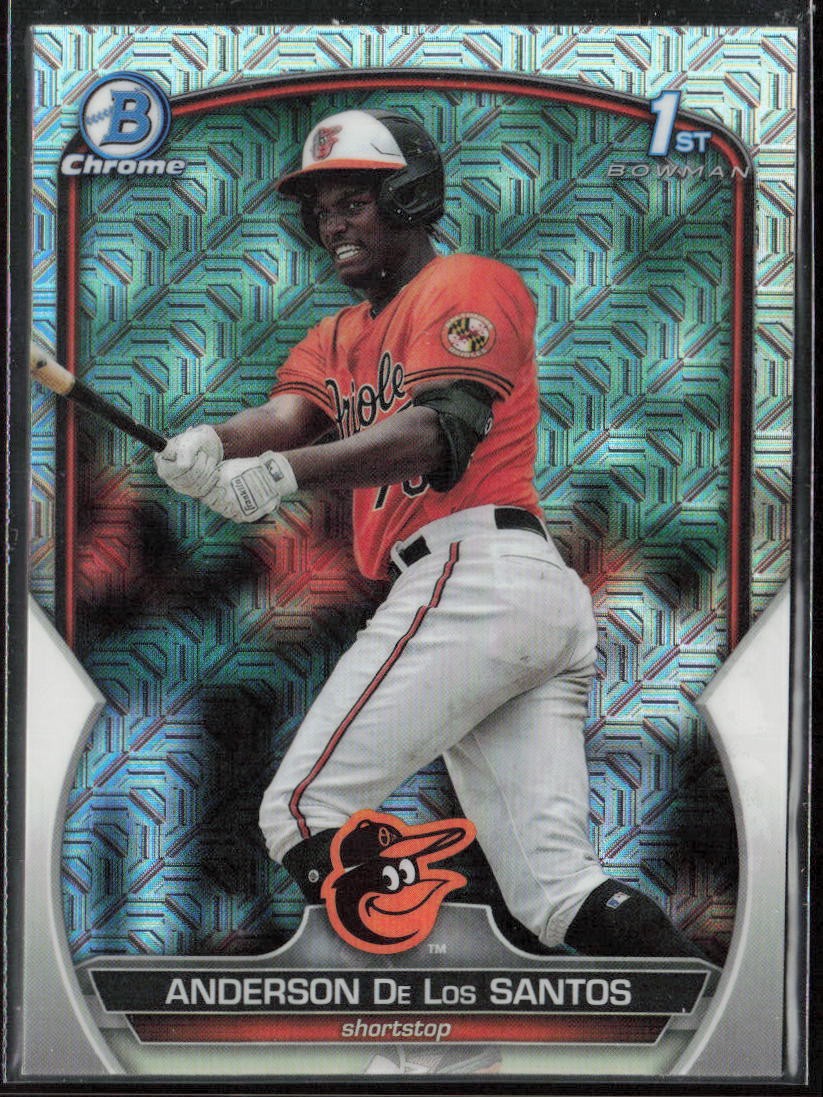 2023 Bowman Chrome Anderson De Los Santos Prospects Mojo Refractor