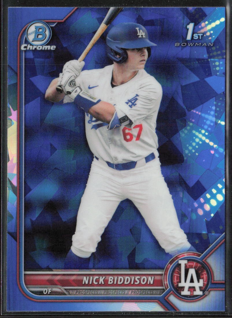 2022 Bowman Draft Sapphire Edition Nick Biddison