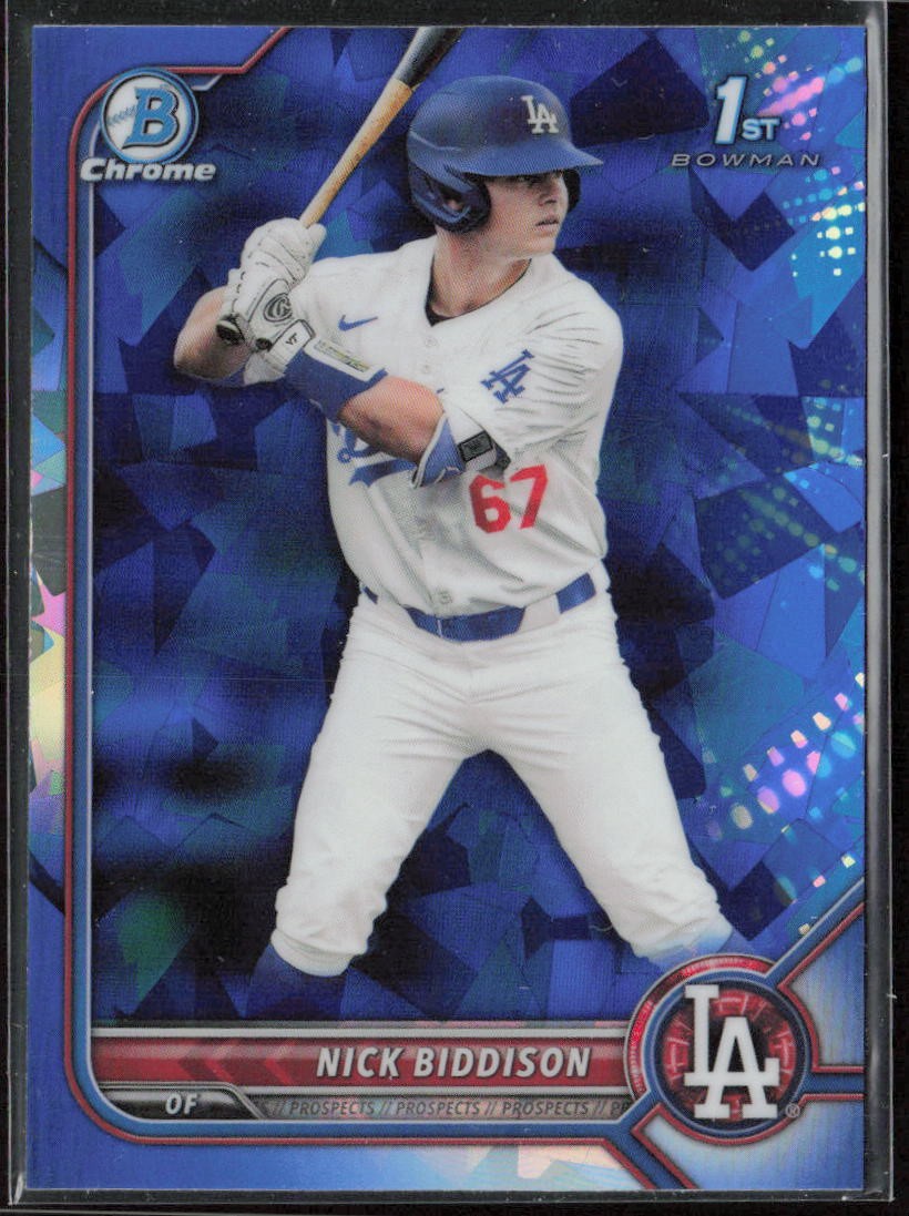 2022 Bowman Draft Sapphire Edition Nick Biddison