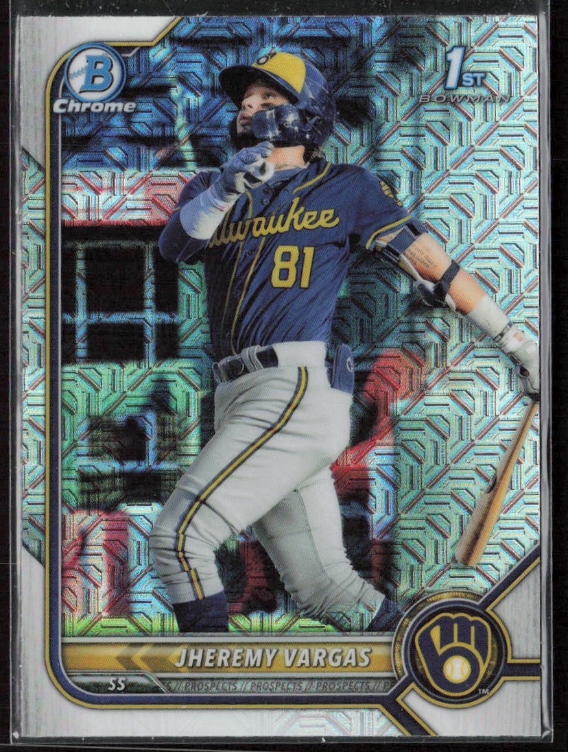 2022 Bowman Jheremy Vargas Chrome Prospects Mojo Refractors
