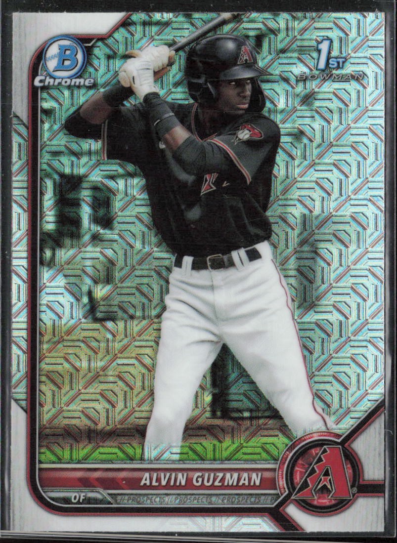 2022 Bowman Alvin Guzman Chrome Prospects Mojo Refractors