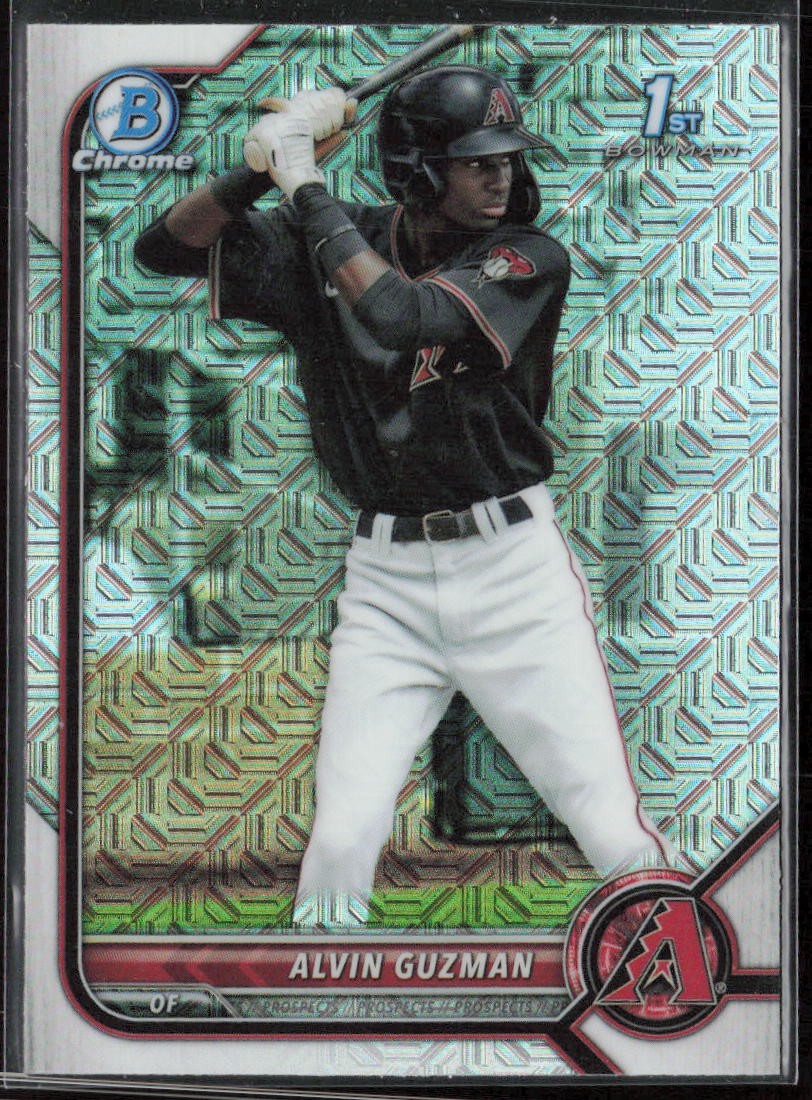 2022 Bowman Alvin Guzman Chrome Prospects Mojo Refractors