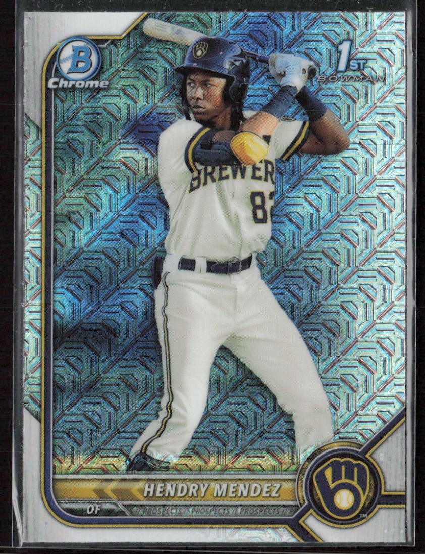 2022 Bowman Hendry Mendez Chrome Prospects Mojo Refractors
