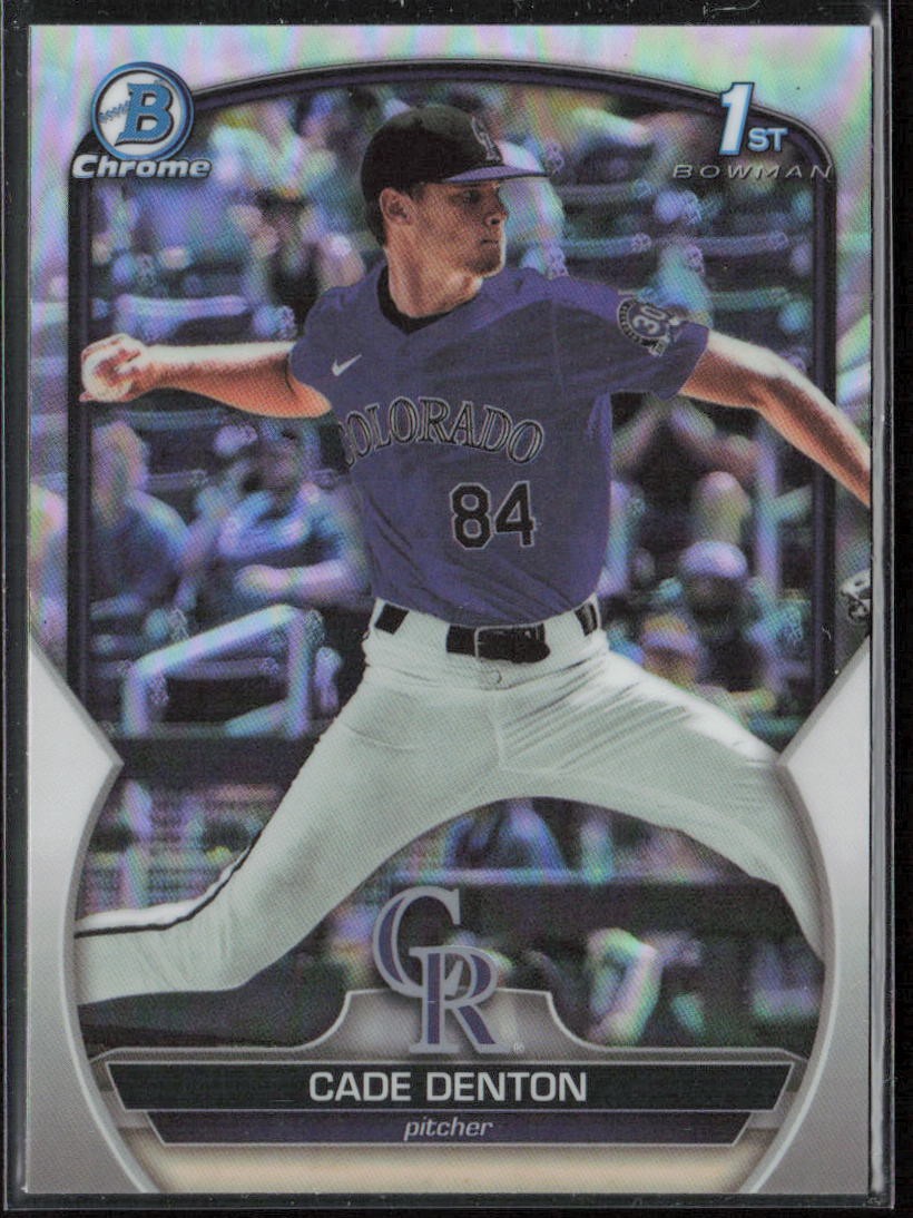2023 Bowman Draft Cade Denton Chrome Refractor