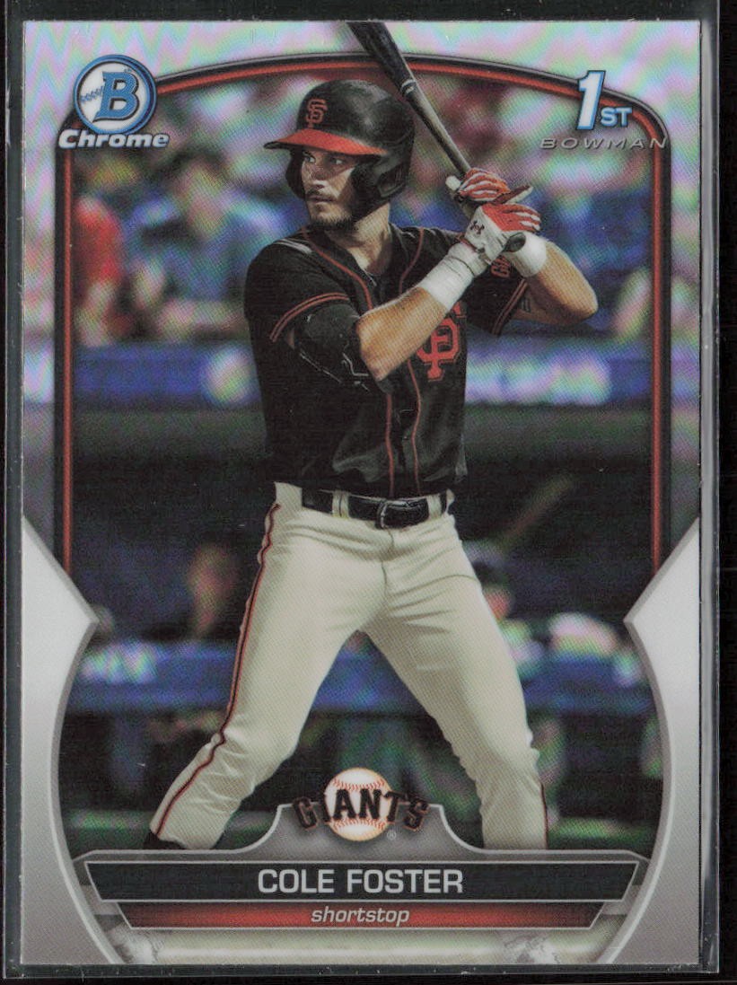 2023 Bowman Draft Cole Foster Chrome Refractor