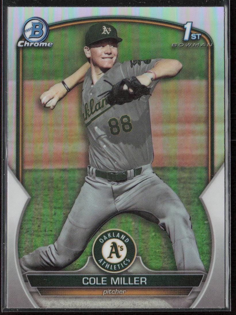 2023 Bowman Draft Cole Miller Chrome Refractor