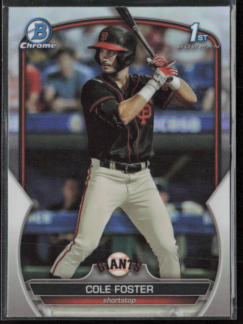 2023 Bowman Draft Cole Foster Chrome Refractor