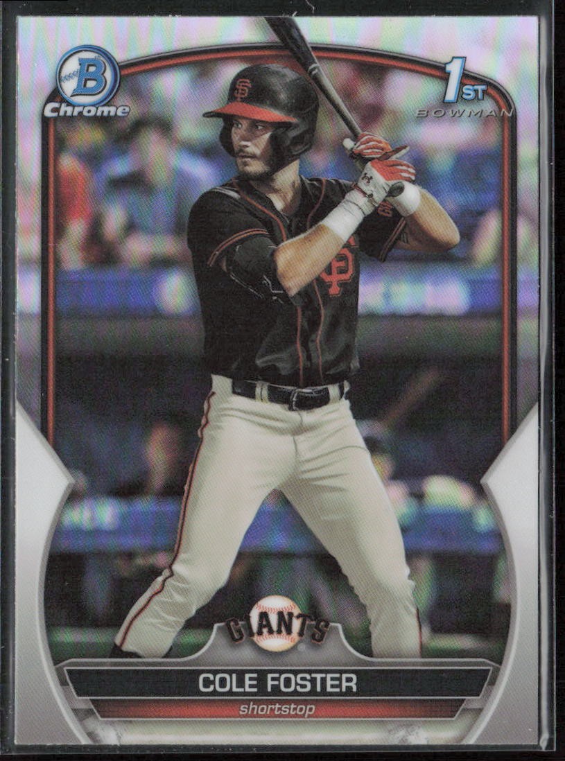 2023 Bowman Draft Cole Foster Chrome Refractor