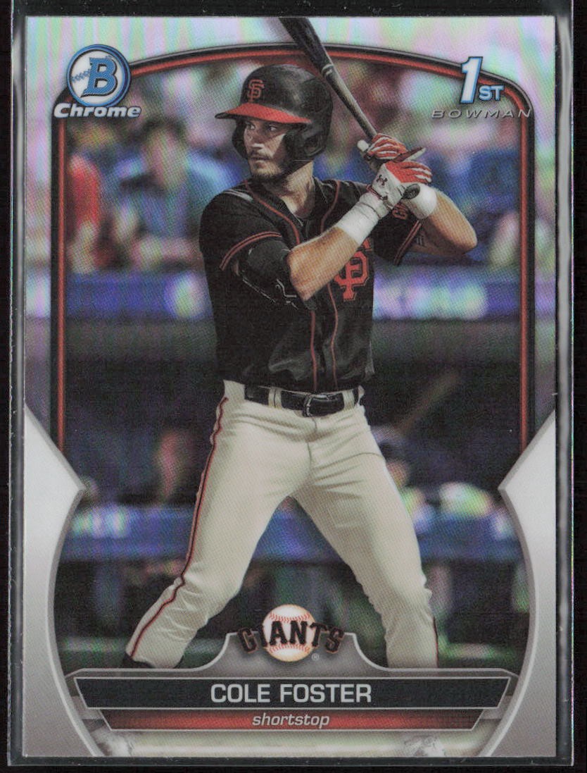 2023 Bowman Draft Cole Foster Chrome Refractor