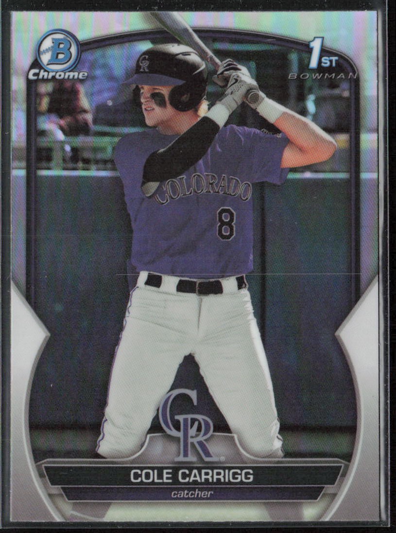 2023 Bowman Draft Cole Carrigg Chrome Refractor