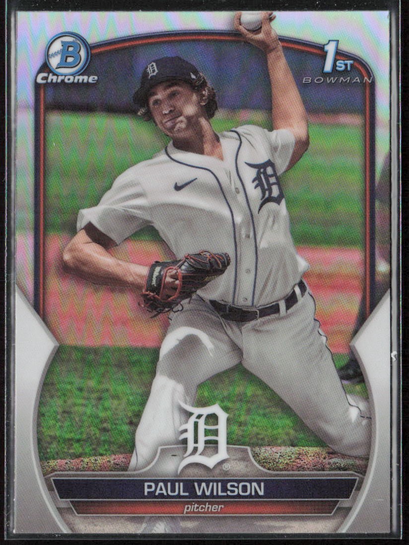 2023 Bowman Draft Paul Wilson Chrome Refractor