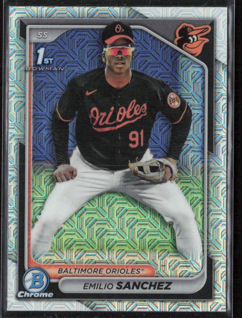 2024 Bowman Chrome Emilio Sanchez Prospects Mojo Refractors