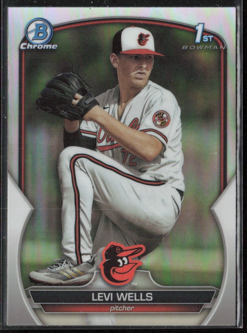 2023 Bowman Draft Levi Wells Chrome Refractor