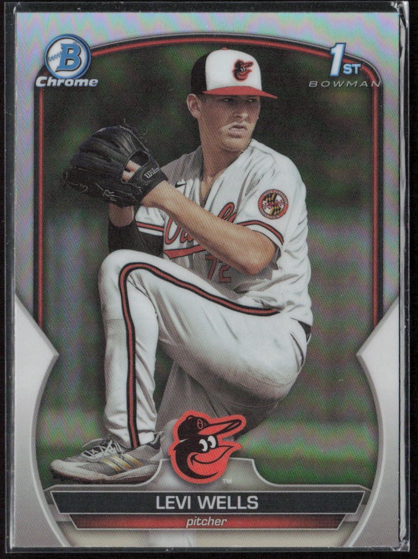 2023 Bowman Draft Levi Wells Chrome Refractor