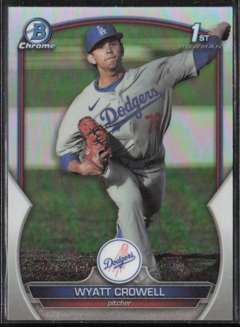 2023 Bowman Draft Wyatt Crowell Chrome Refractor