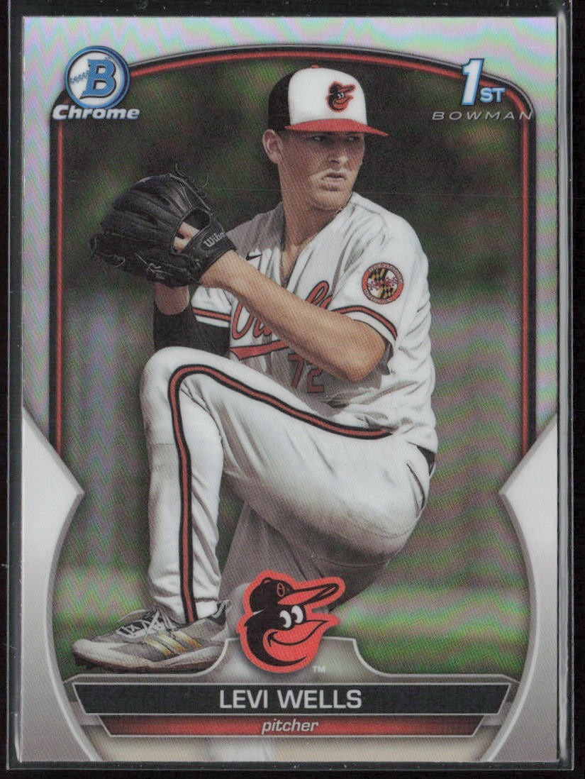 2023 Bowman Draft Levi Wells Chrome Refractor