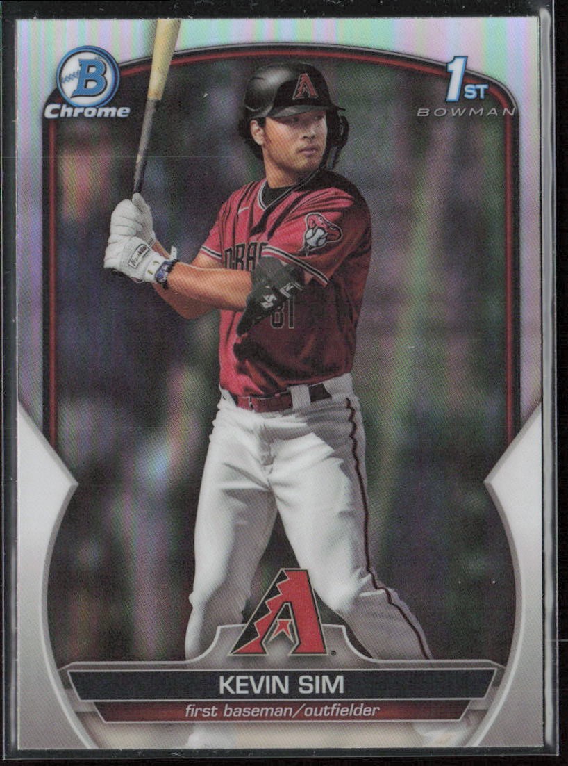 2023 Bowman Draft Kevin Sim Chrome Refractor
