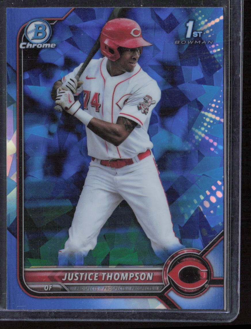 2022 Bowman Sapphire Edition Justice Thompson