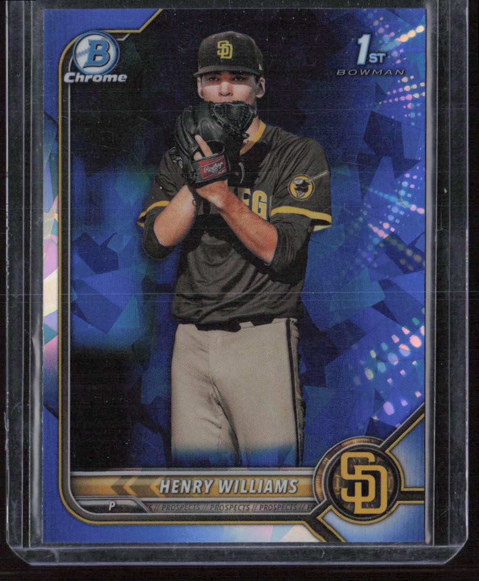 2022 Bowman Draft Sapphire Edition Henry Williams