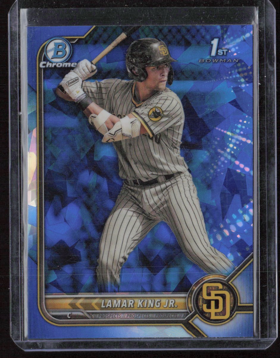2022 Bowman Draft Sapphire Edition Lamar King Jr.