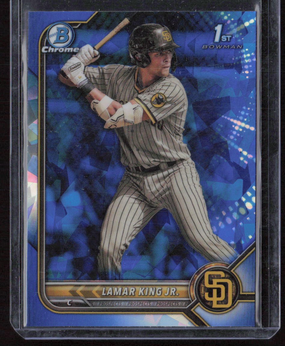 2022 Bowman Draft Sapphire Edition Lamar King Jr.