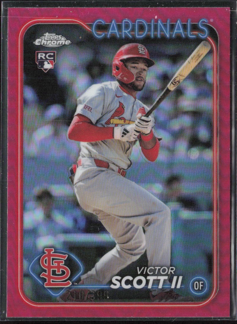 2024 Topps Chrome Update Victor Scott II Magenta Refractors #/399