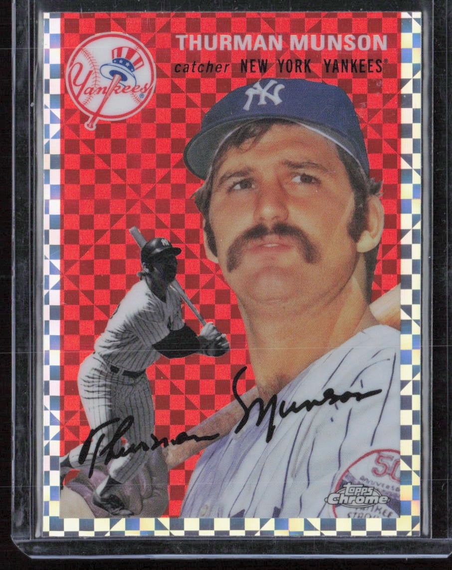 2023 Topps Chrome Platinum Anniversary #434 THURMAN MUNSON X-Fractor