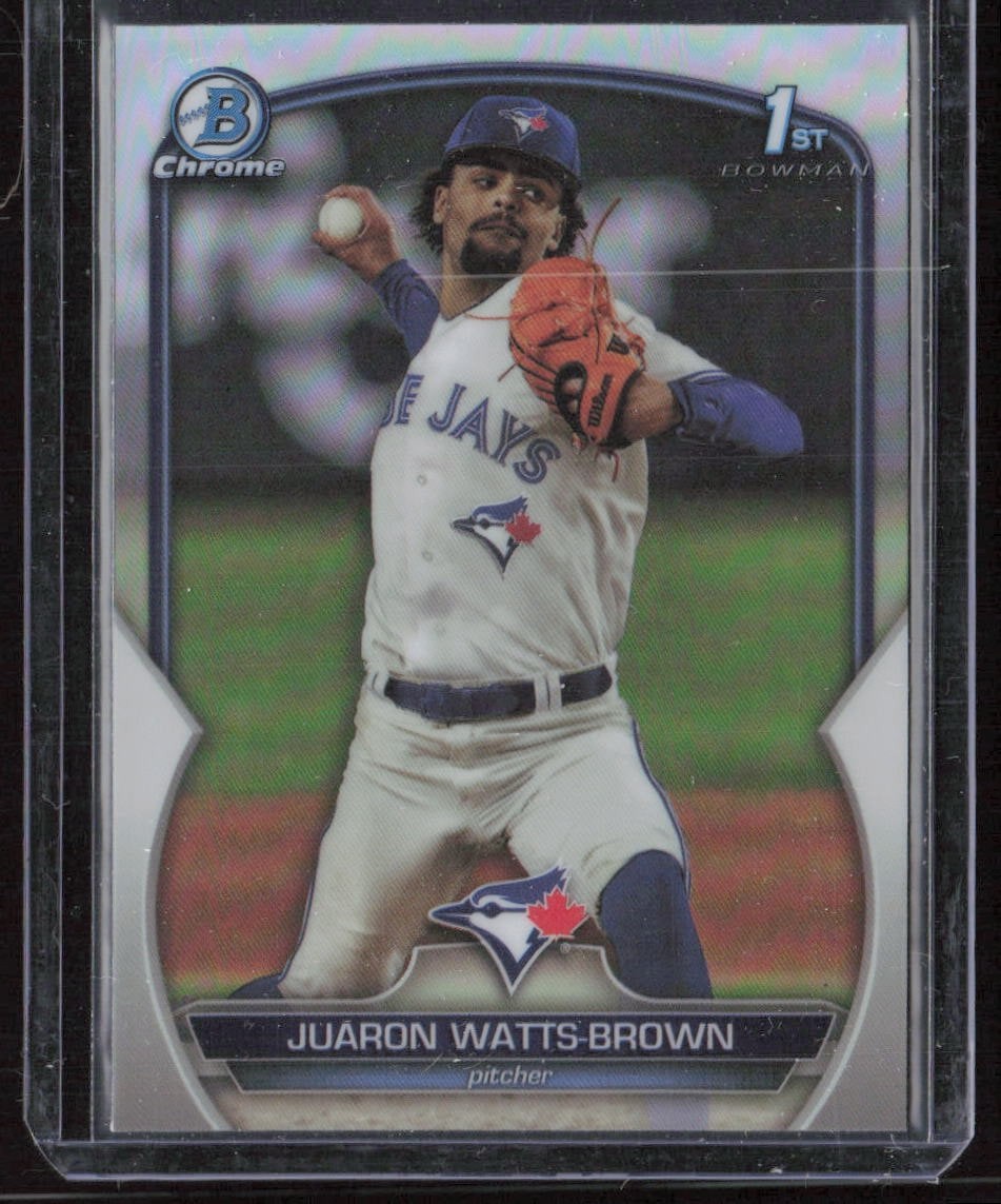 2023 Bowman Chrome #BDC-113 Juaron Watts-Brown Refractor