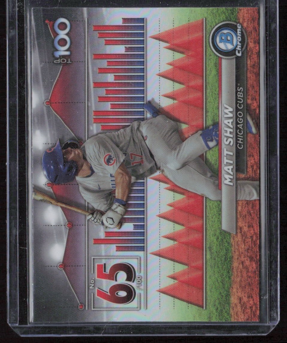 2024 Bowman Chrome #BTP-65 MATT SHAW Top 100