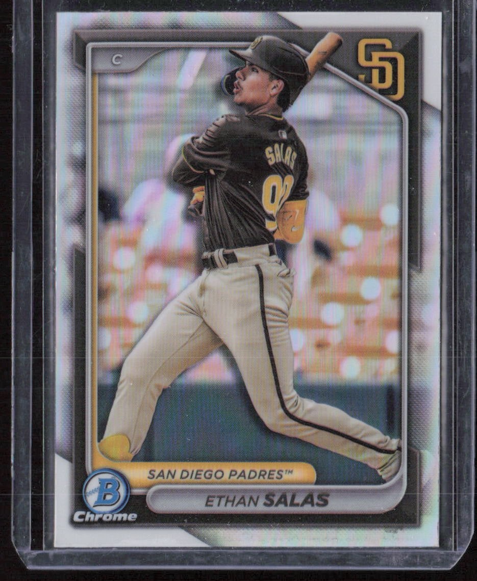2024 Bowman Chrome #BDC-140 Ethan Salas Refractor