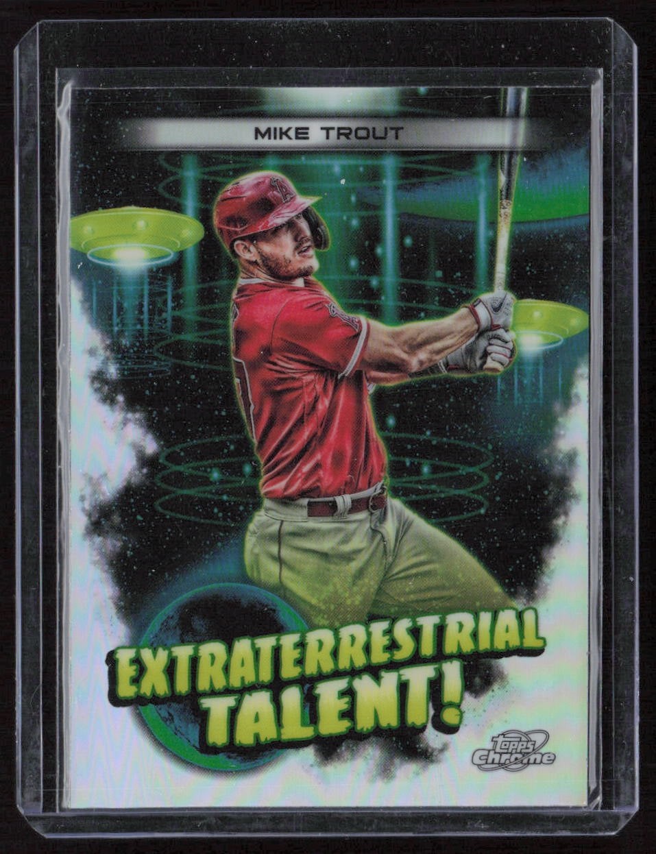 2023 Topps Chrome #ET-11 Mike Trout Extraterrestrial Talent!