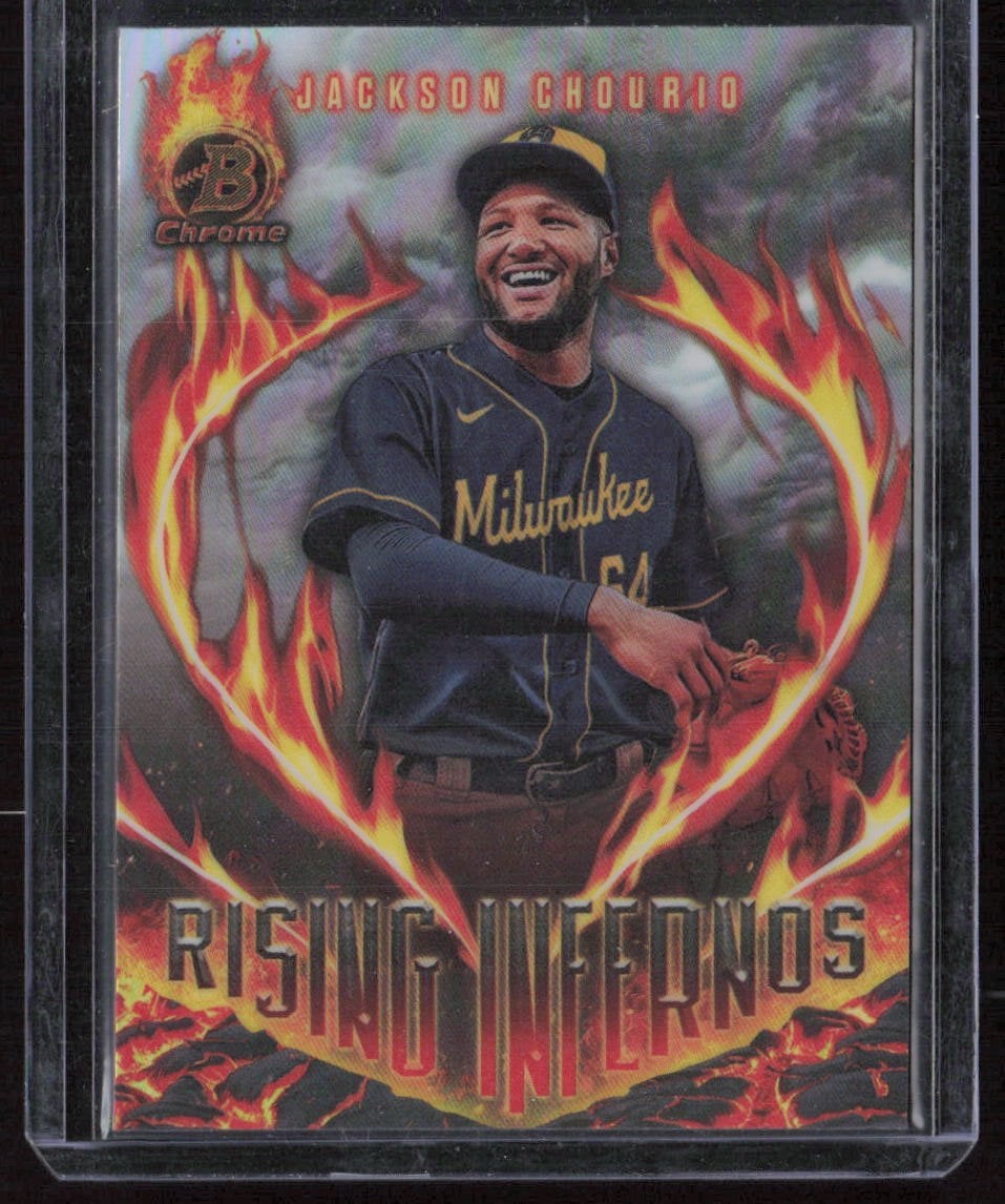 2024 Bowman Chrome #RI-20 Jackson Chourio Rising Infernos
