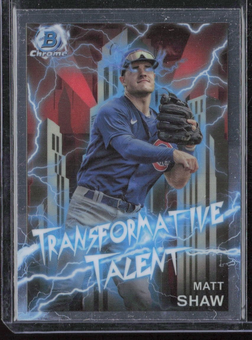 2023 Bowman Chrome #TT-7 Matt Shaw Transformative Talent