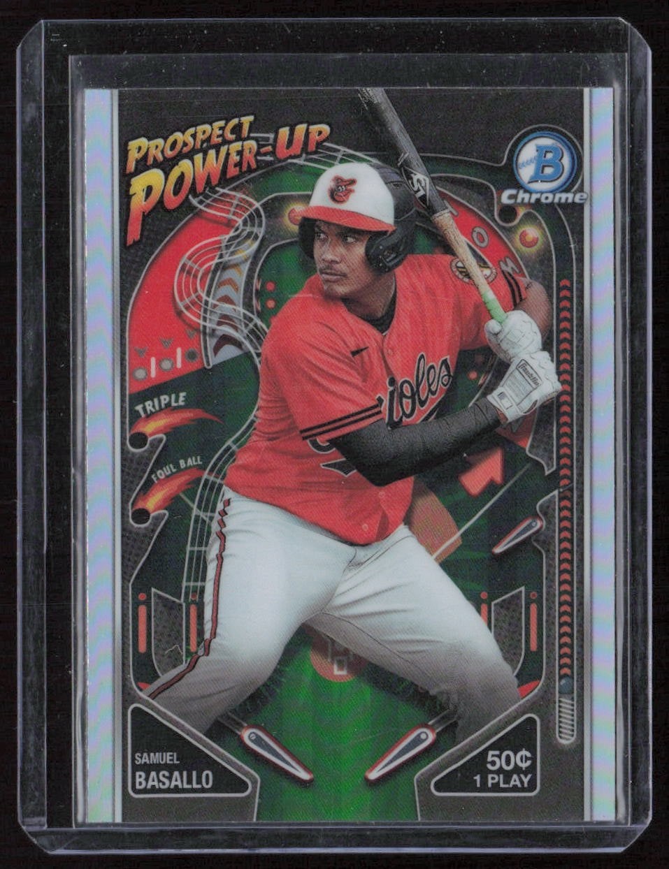 2024 Bowman Chrome #PP-8 Samuel Basallo Prospect Power-Up