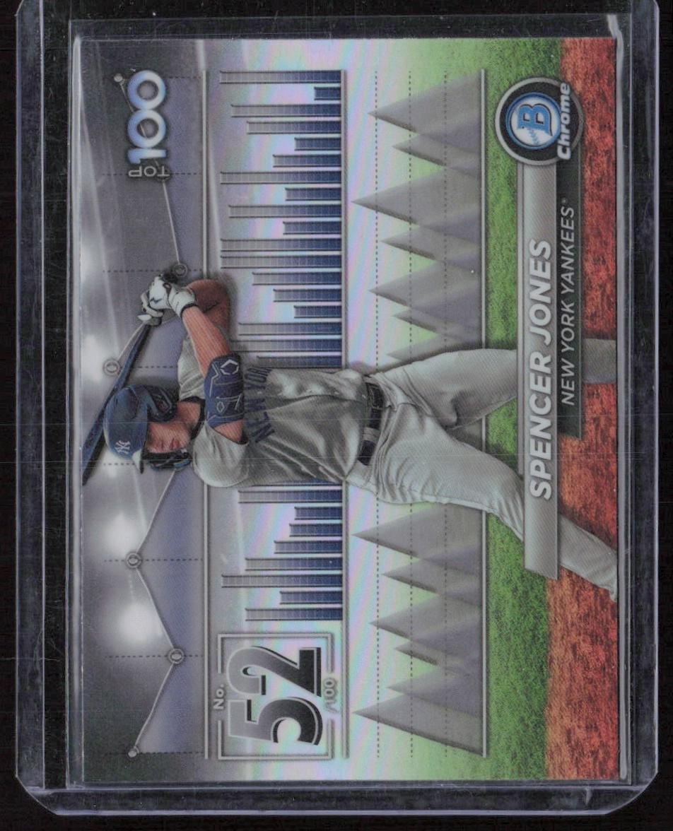 2024 Bowman Chrome #BTP-52 Spencer Jones Top 100