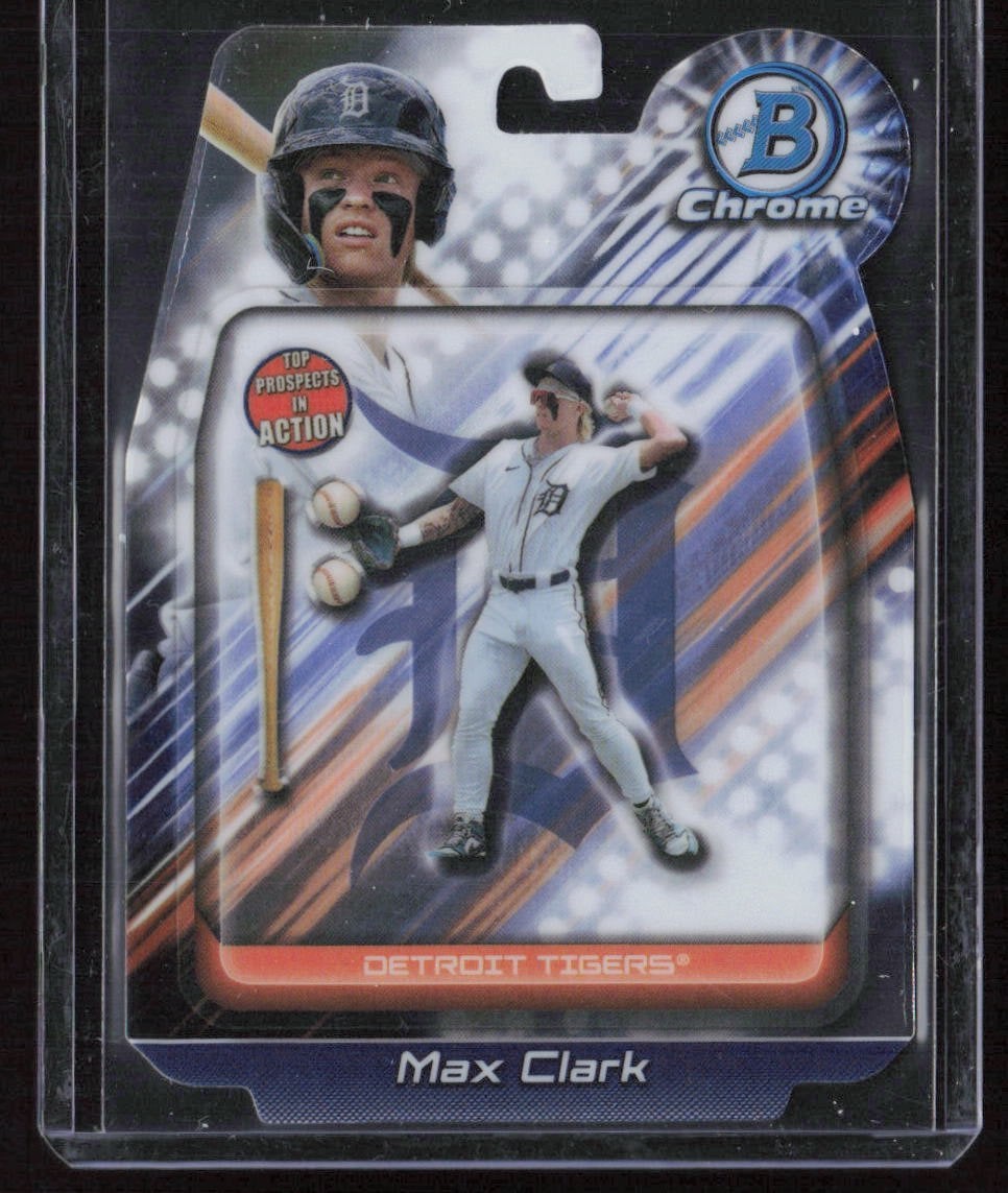 2024 Bowman Chrome #BIA-19 Max Clark In Action