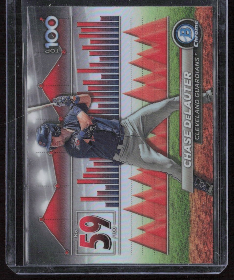 2024 Bowman Chrome #BTP-59 CHASE DeLAUTER Top 100