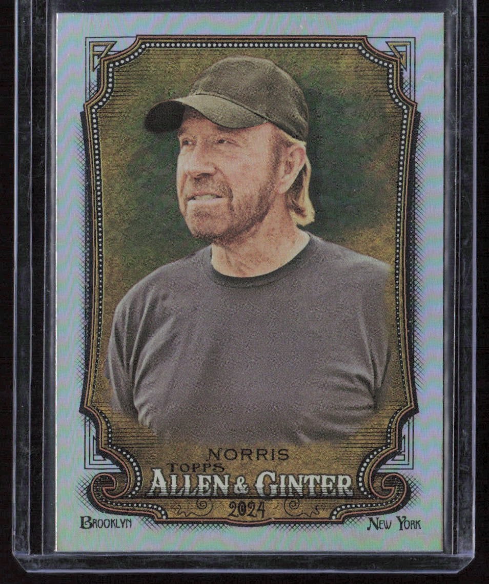 2024 Topps Allen & Ginter #255 Chuck Norris Silver Portrait