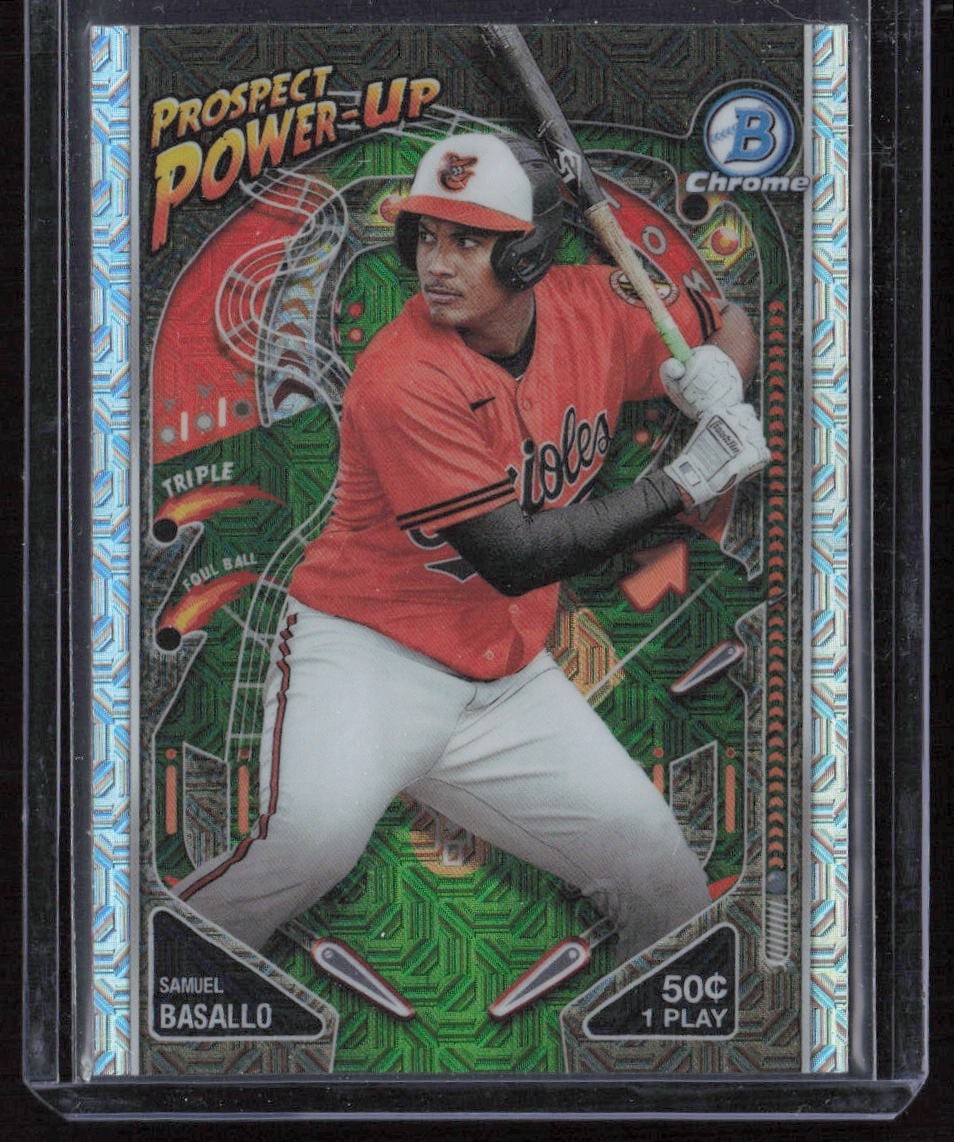2024 Bowman Chrome Prospect Power-Up #PP-8 Samuel Basallo Mojo
