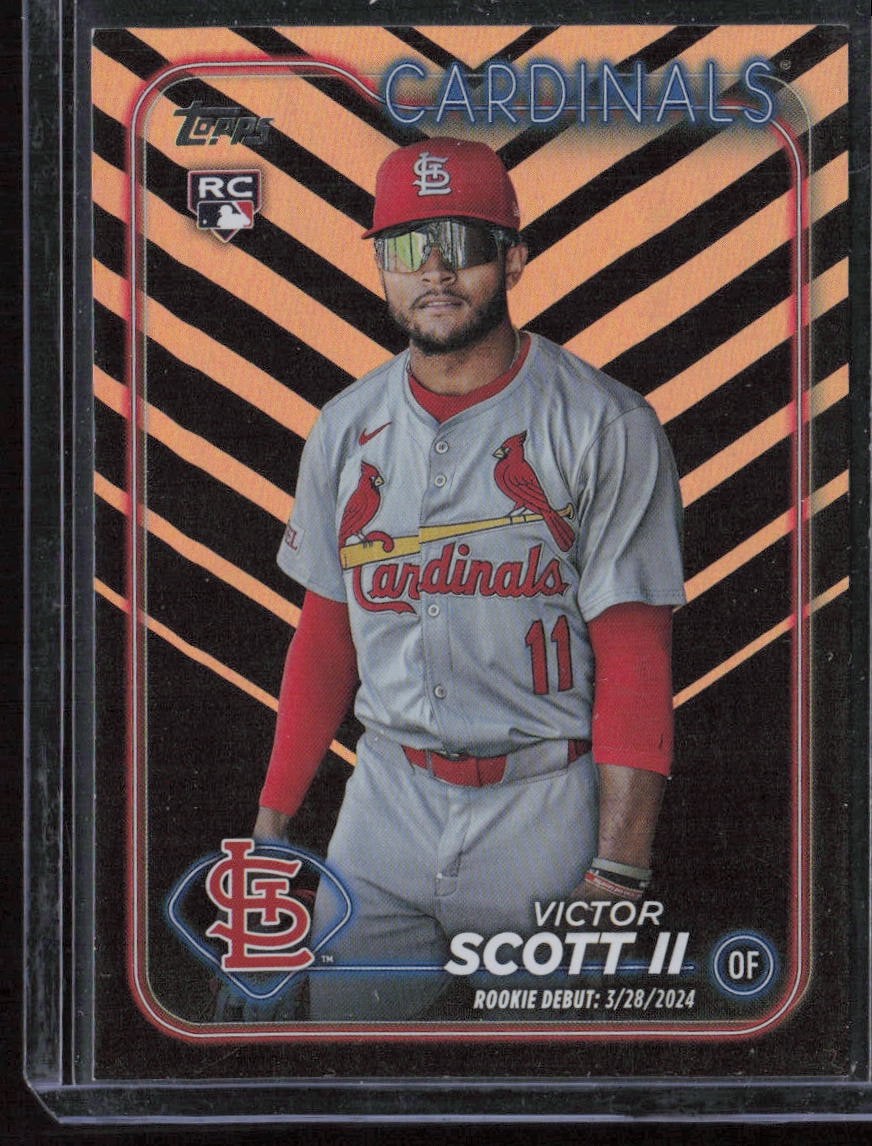 2024 Topps Update Series #US77 Victor Scott II Holiday Foil