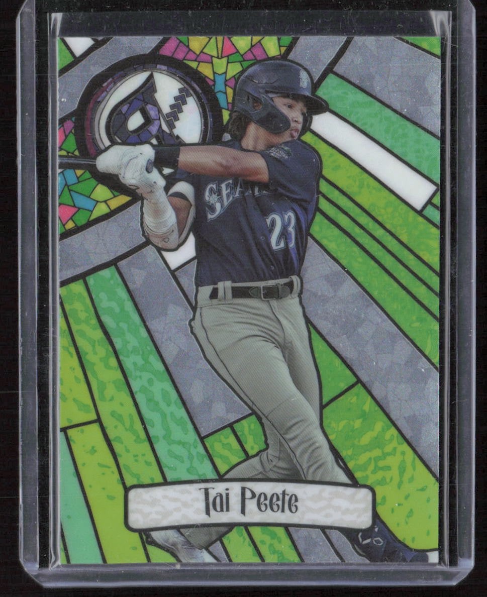 2023 Bowman Draft #BGA-18 Tai Peete Glass