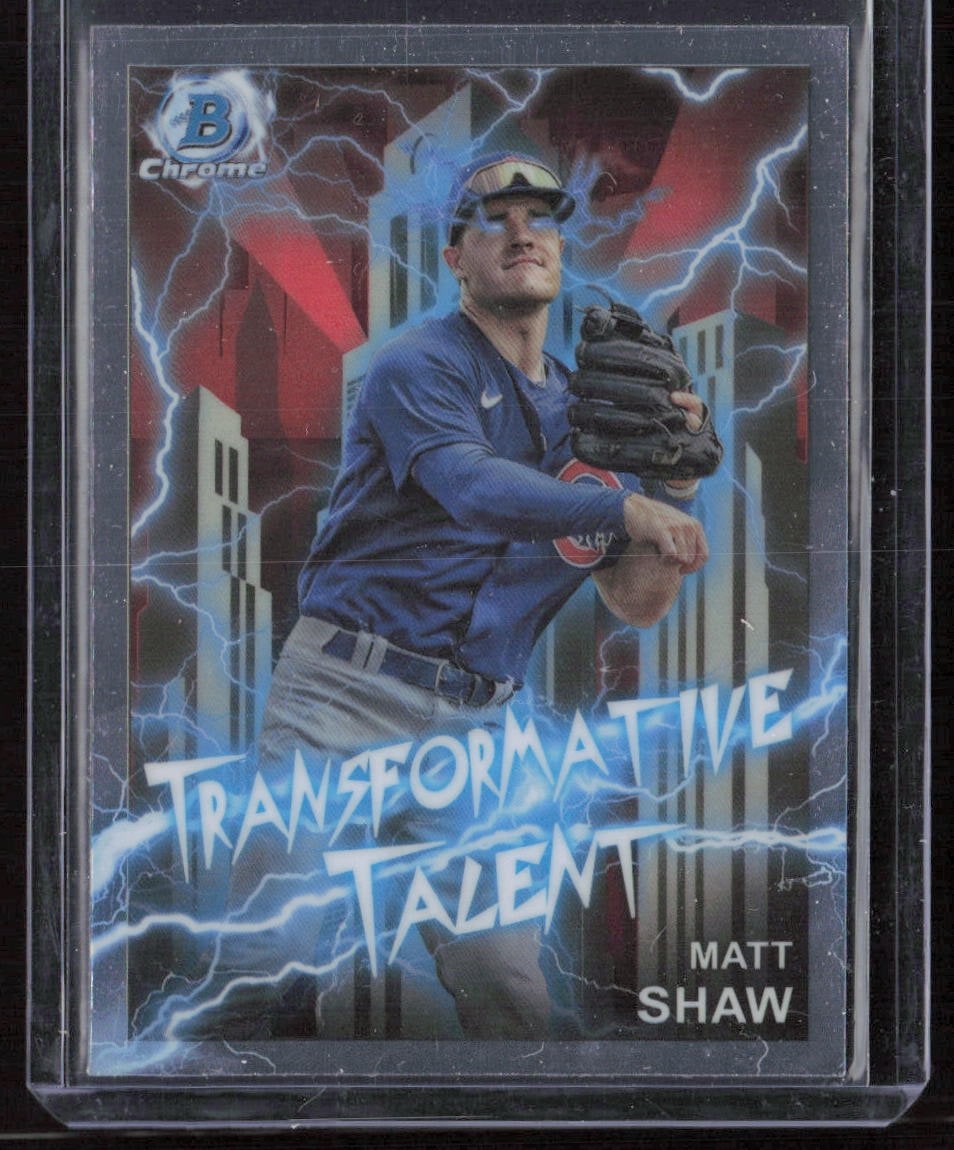 2023 Bowman Chrome #TT-7 Matt Shaw Transformative Talent