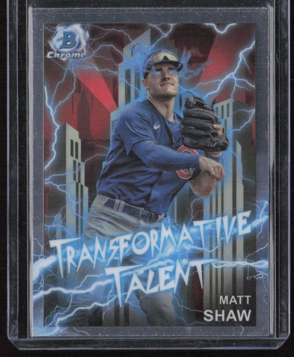 2023 Bowman Chrome #TT-7 Matt Shaw Transformative Talent