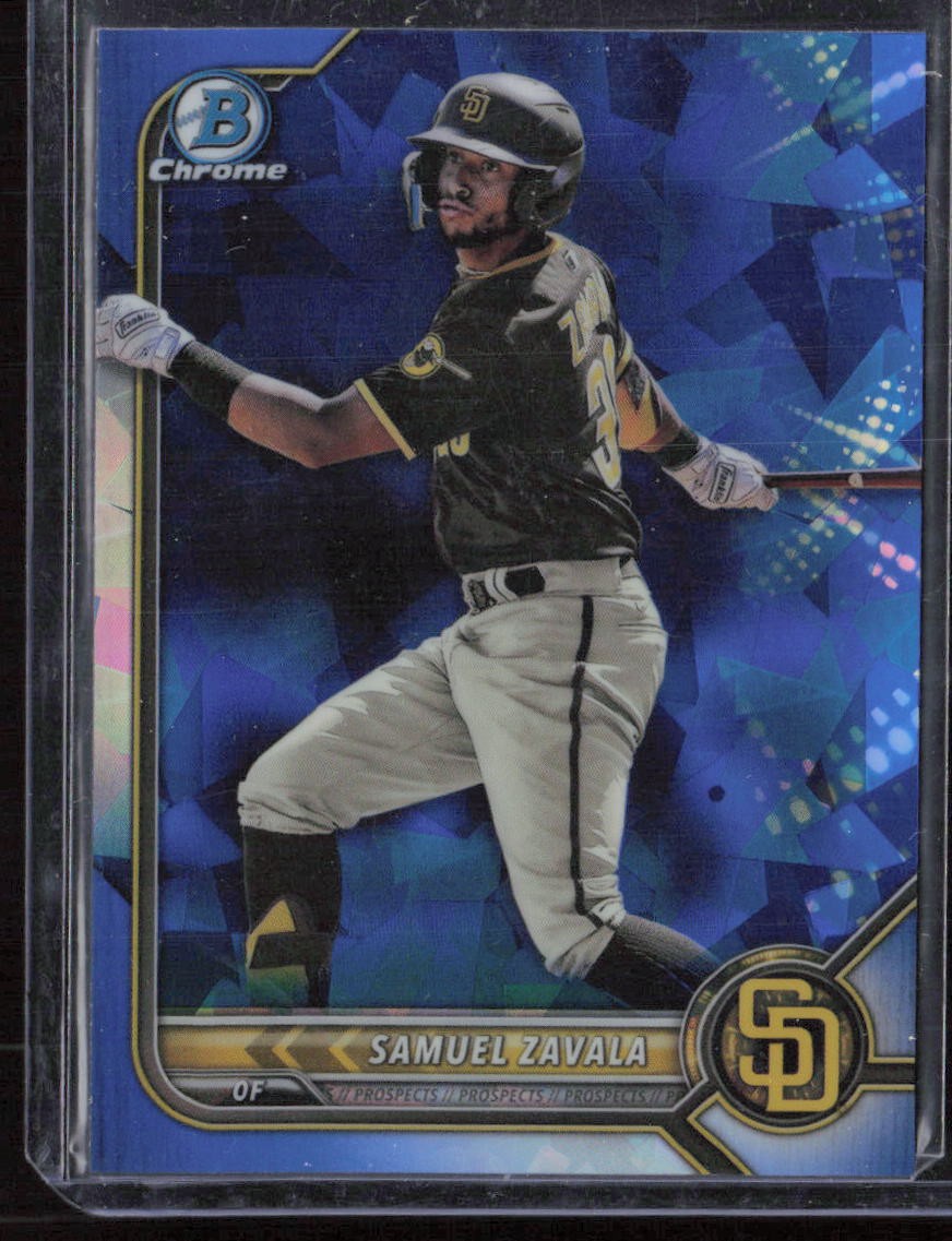 2022 Bowman Chrome Sapphire #BDC-98 Samuel Zavala