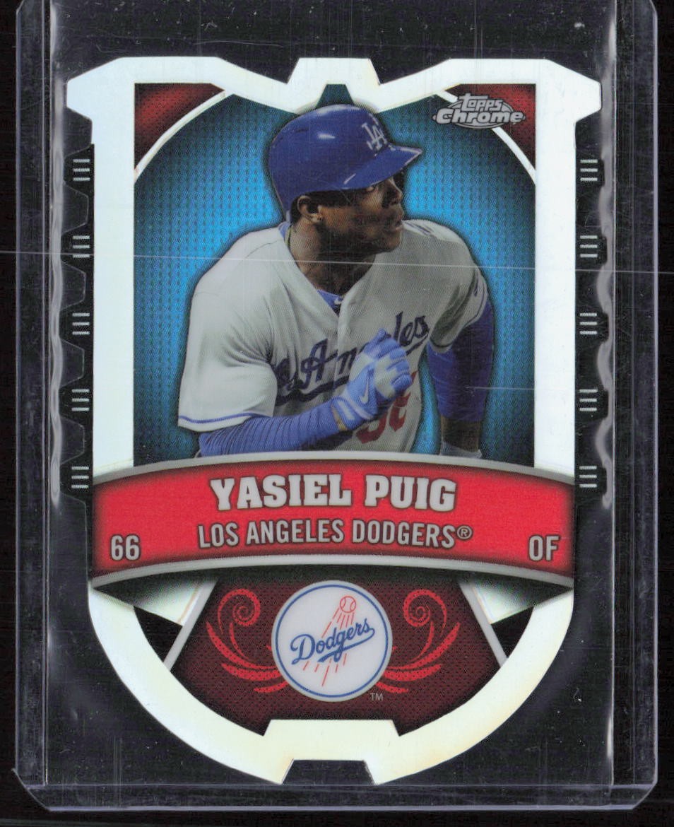 2014 Topps Chrome #CC-YP Yasiel Puig Chrome Connections Die-Cut