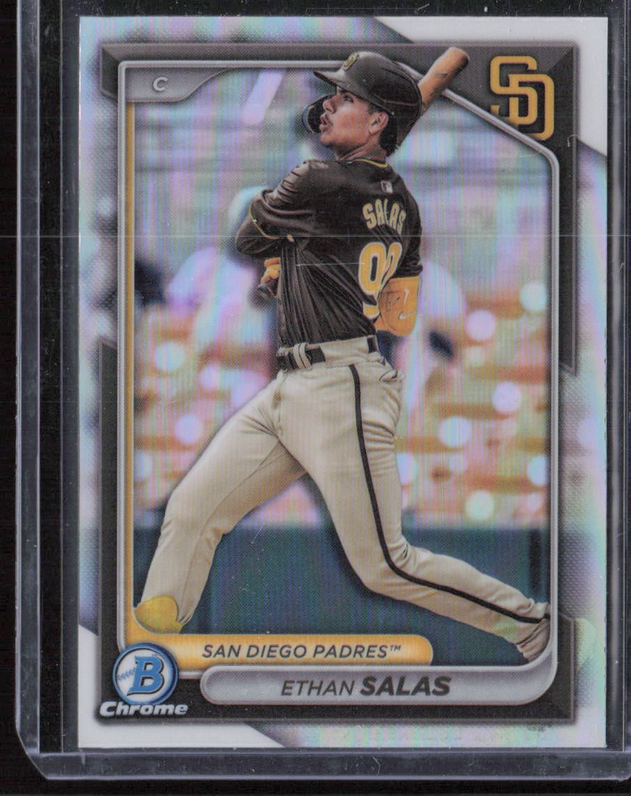 2024 Bowman Chrome #BDC-140 Ethan Salas Refractor