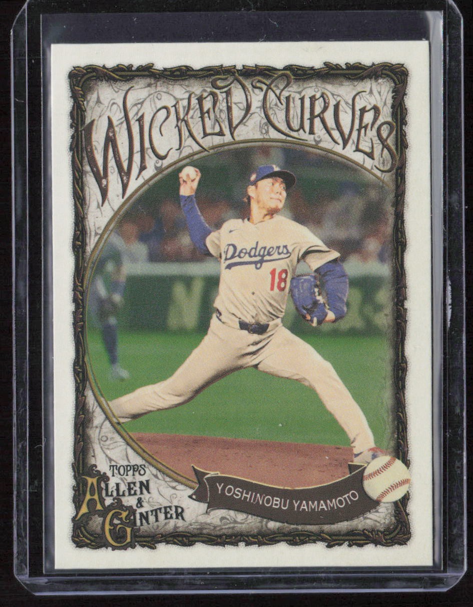 2025 Topps Allen & Ginter #WC-11 Yoshinobu Yamamoto Wicked Curves