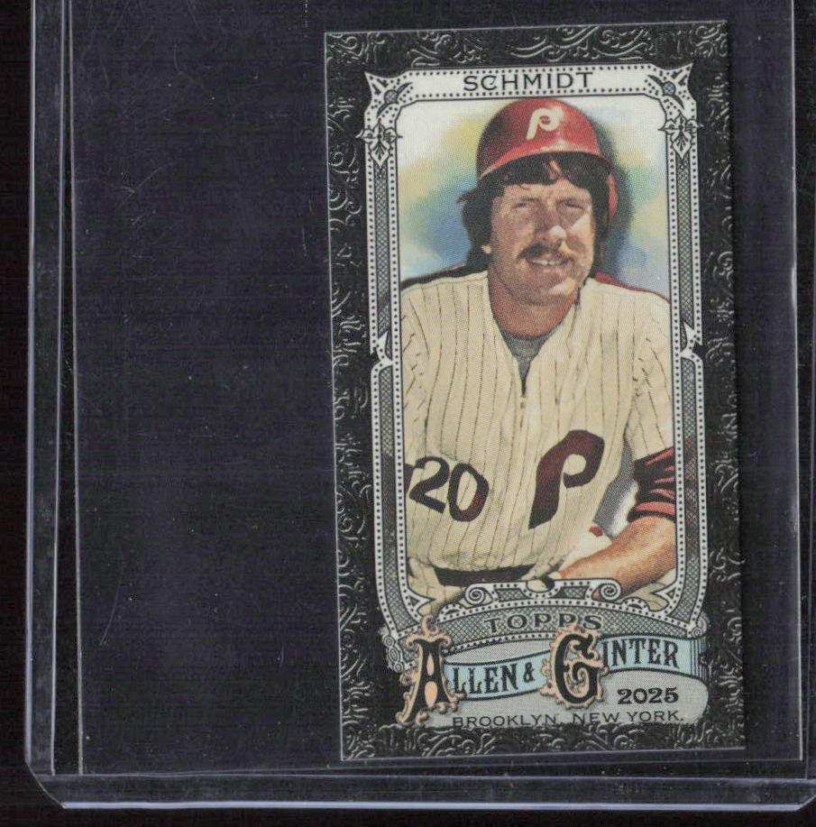 2025 Topps Allen & Ginter #40 Mike Schmidt Mini Black Border