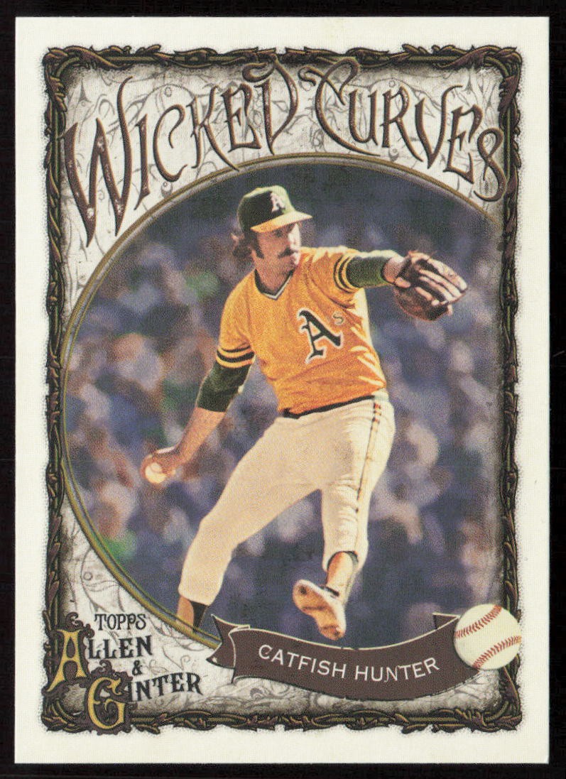 2025 Topps Allen & Ginter #WC-30 Catfish Hunter Wicked Curves