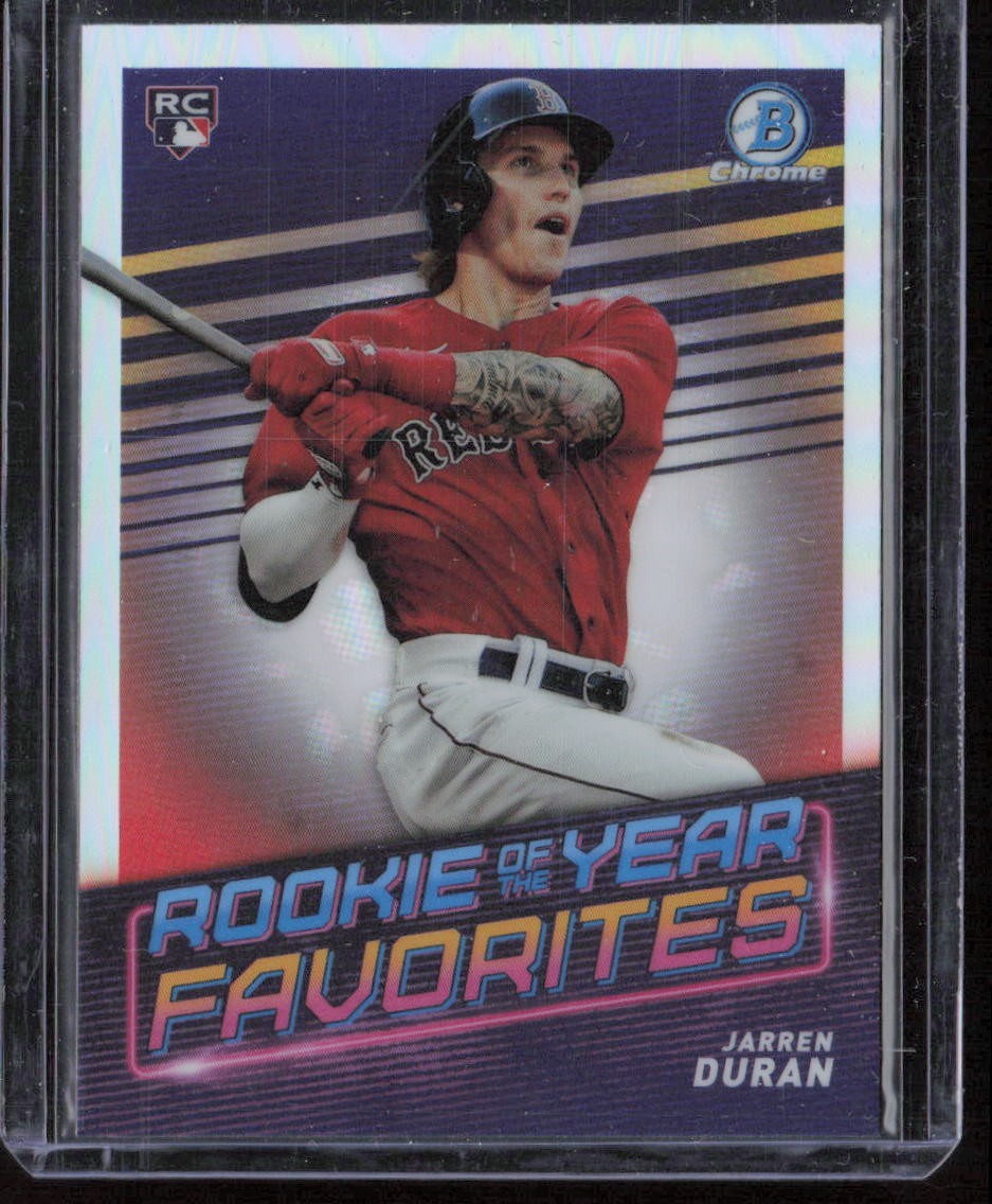 2022 Bowman Chrome #ROYF-2 Jarren Duran Rookie of the Year Favorites